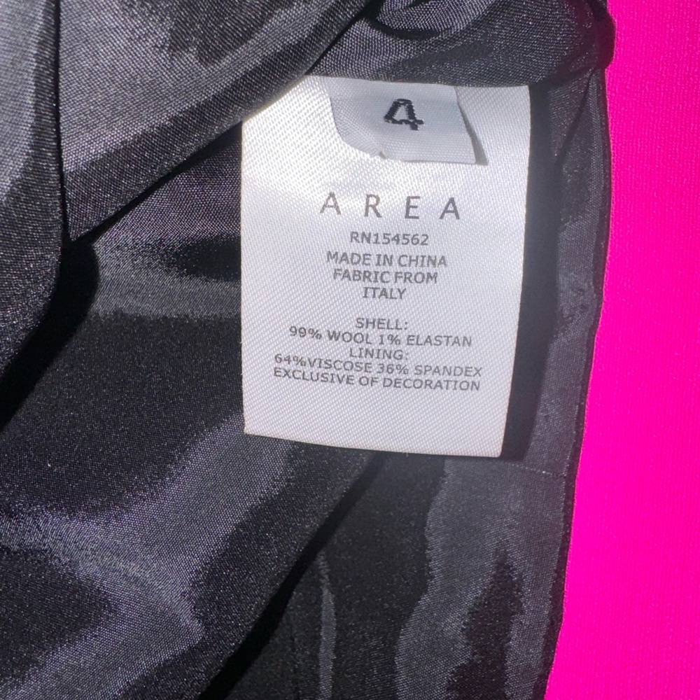 AREA Hot Pink Mini Skirt with Heart Appliqué - Picture 5 of 5